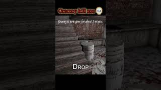 granny kill me 💀😭 #granny #horrorgame #grannyhorrorgame#shortsfeed