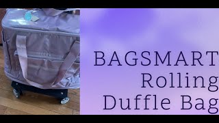 One BAGSMART Roller Duffel Bag for all of your Groceries! So Convenient!