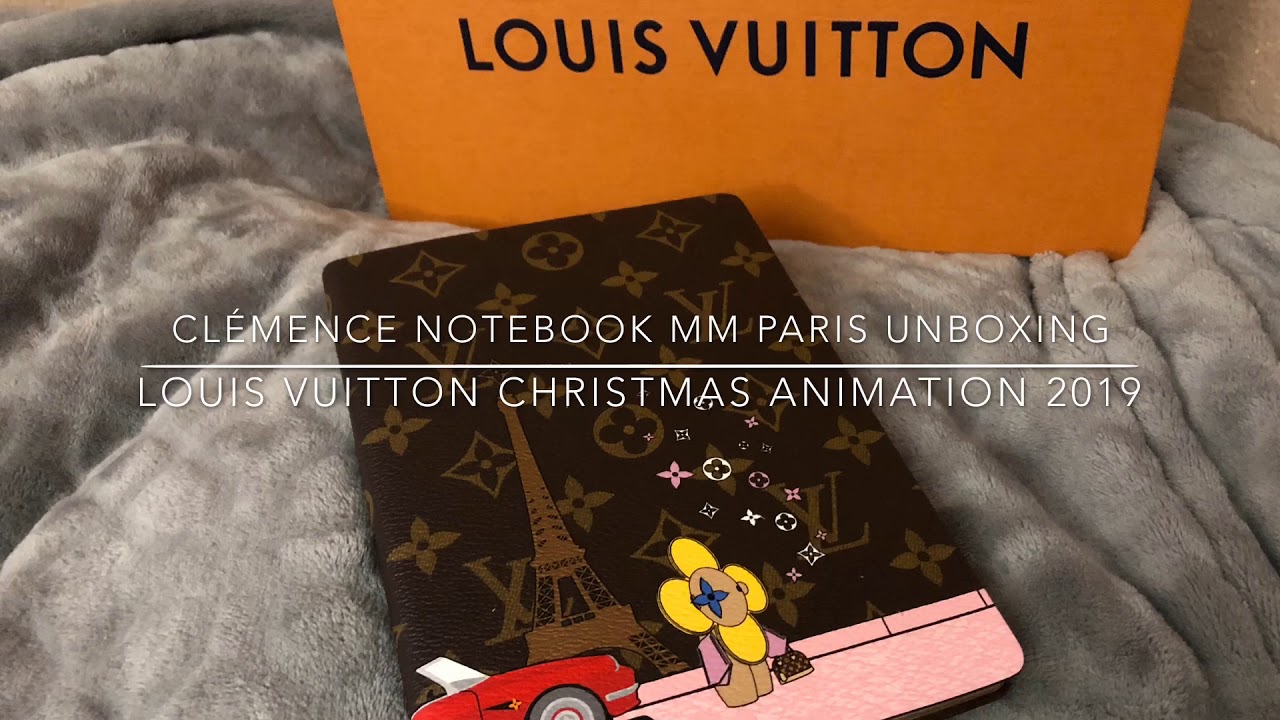 NEW LOUIS VUITTON Clemence Christmas Vivienne Paris MM NOTEBOOK Writing Book