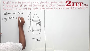 MENSURATION Exercise 17.4 Q20 Class X ICSE | IIT JEE
