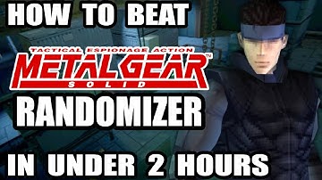 MGS1 Item Randomizer Speedrun Tutorial