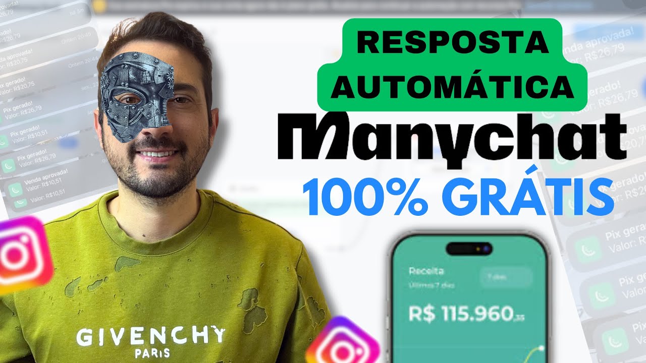 [ATUALIZADO 2025] COMO USAR O MANYCHAT PARA RESPOSTAS AUTOMÁTICAS NO INSTAGRAM - 100% GRÁTIS