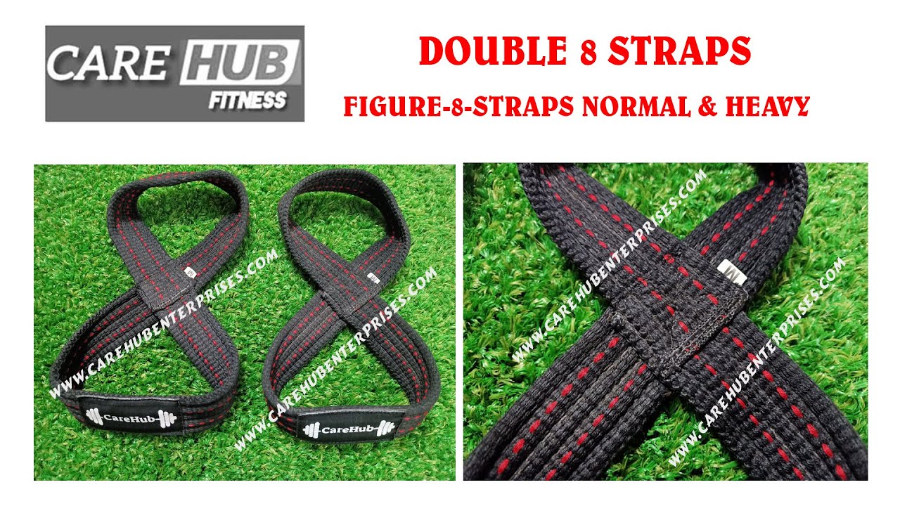 Care Hub Enterprises Figure 8 Padded Lifting Straps: Ultimate Grip Support for Heavyweight Lifter