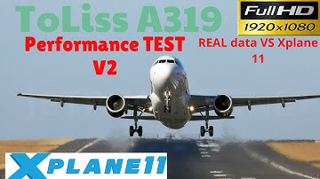I Toliss A319 vs REAL world DATA I Performance TEST
