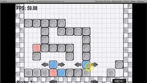 2D Puzzle - Move Blocks - Unity3D Game - Demo 2