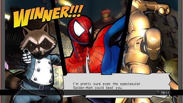ULTIMATE MARVEL VS. CAPCOM 3 Spiderman,Ironman,Rocket Raccoon Requested Gameplay