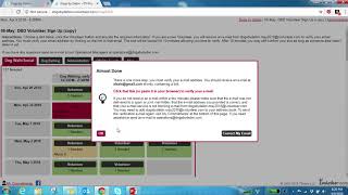 DBD Volunteer Scheduling Tutorial