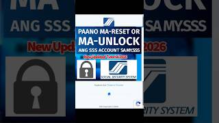 Paano Mag-Unlock or Mag-Reset ng Account sa My.sss via Online | Updated Tutorial 2026