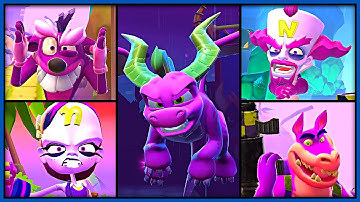 Crash Bandicoot On The Run - All Bosses (Oxide) 4K 60FPS