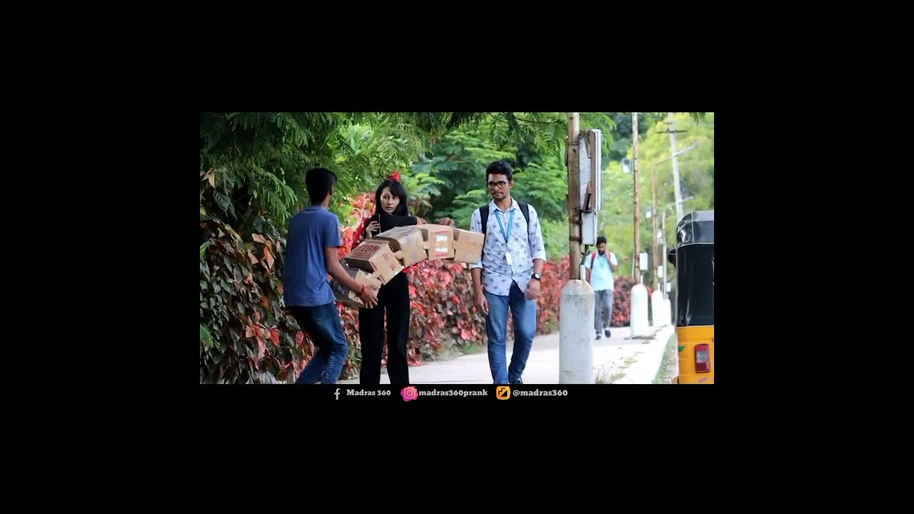 Craziest Reaction at Falling Boxes Prank🤣 | 