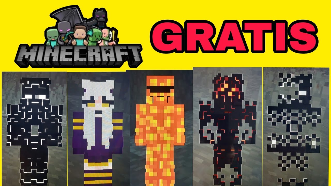 LAS MEJORES SKINS GRATIS para MINECRAFT BEDROCK 2025