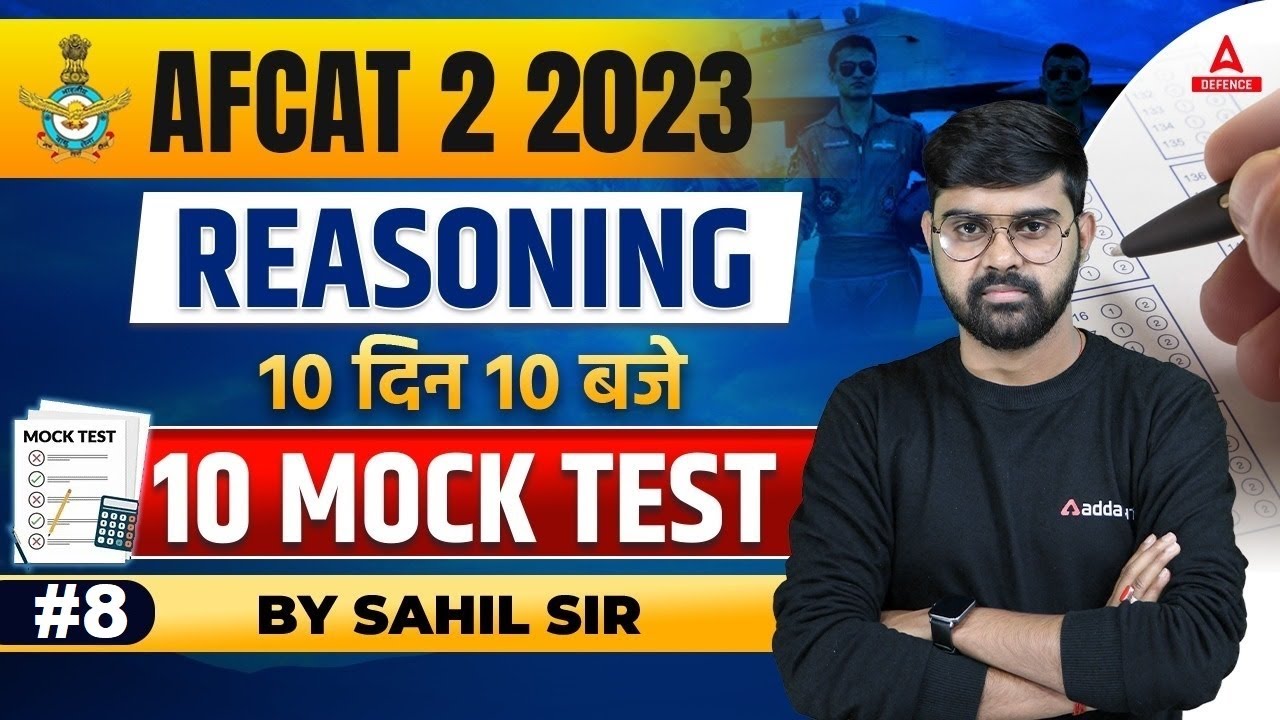 AFCAT 2 2023 Reasoning Classes | Reasoning Mock Test - 8 | Reasoning By ...