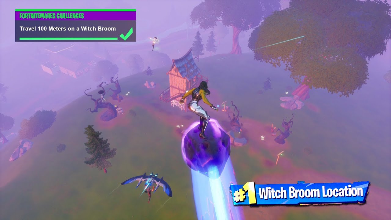 "Travel 100 Meters On A Witch Broom In Fortnite" ( Where is the Broom Location)
