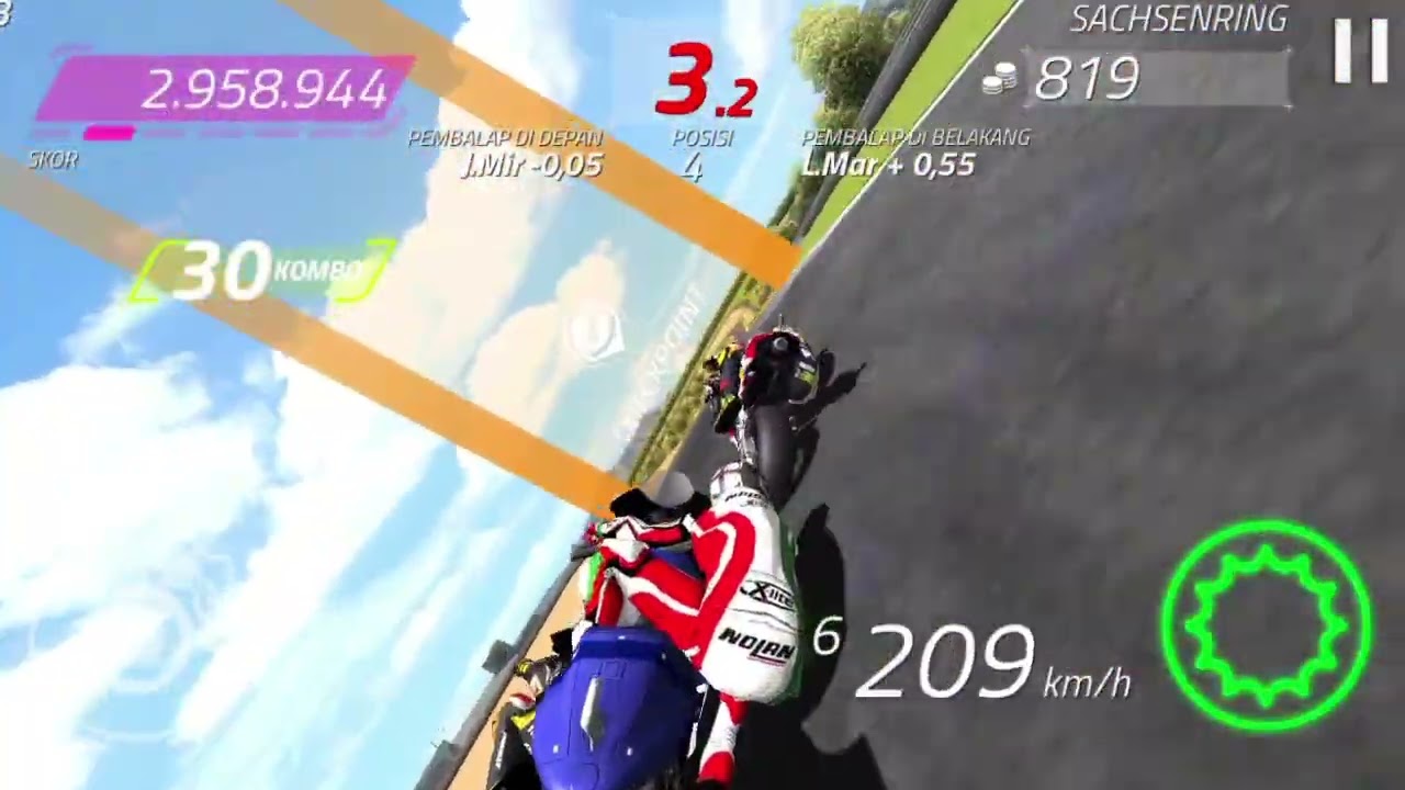 MOTO GP German Gas Poll||Game moto gp||game android.