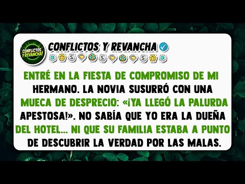 Entré en la fiesta de compromiso de mi hermano. La novia susurró con una mueca de desprecio...