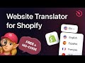 How to Add Website Translator to Shopify [for FREE]