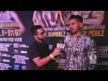 Jose Ramirez interview at Pacquiao vs Bradley 3 Undercard Press Conference