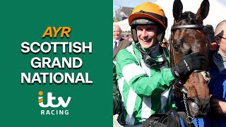 FULL RACE: Macdermott wins a tight Coral Scottish Grand National for Willie and Danny Mullins