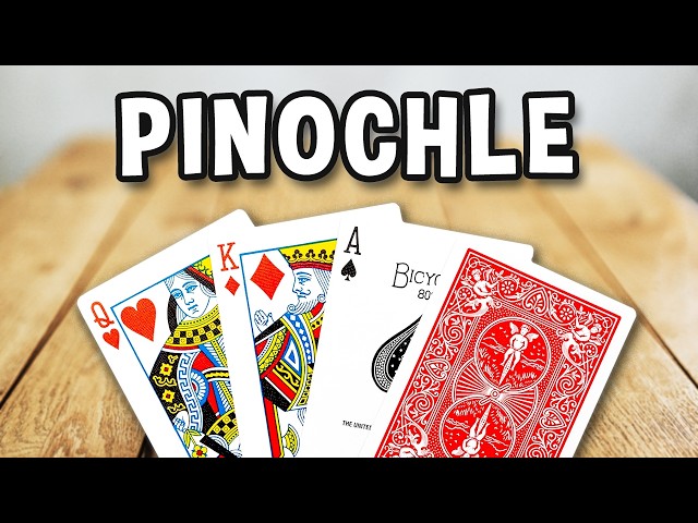 How to play PINOCHLE card game for beginner (official rules, instructions, gameplay) Spielregeln TV