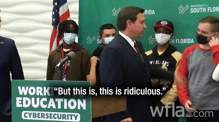 Ron DeSantis Yells at Kids to Take Off Their Masks