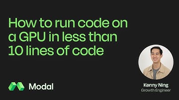 How to run code on a GPU in less than 10 lines of code