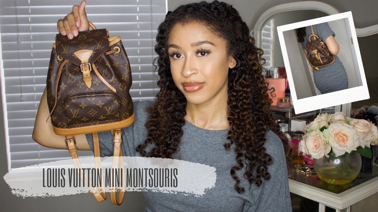LOUIS VUITTON MINI MONTSOURIS BACKPACK REVIEW | IN BAG - YouTube