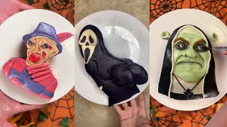 My Top 5 ✨cursed✨ Horror Character Cakes | Baking Thursdays Cake Compilation