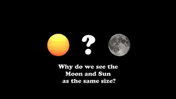 Why Do We See The Sun and The Moon as The Same Size