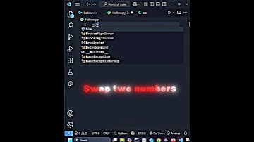 Swap two numbers without temp variable 🧑🏻‍💻🔥 || #coding #python #numbers #swap