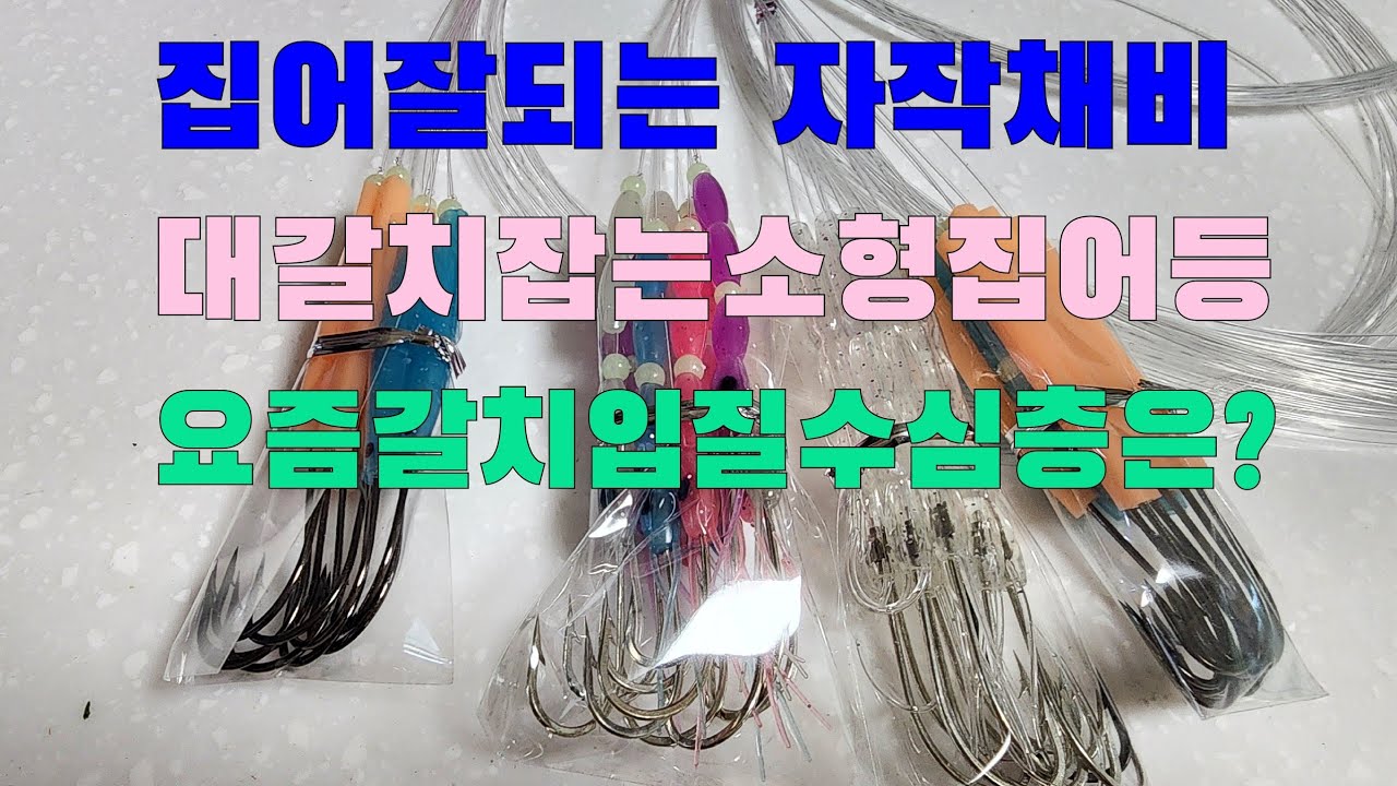 삼치,고등어 대처법및 자작채비~대갈치잡는 소형집어등 요즘갈치 입질수심층은?