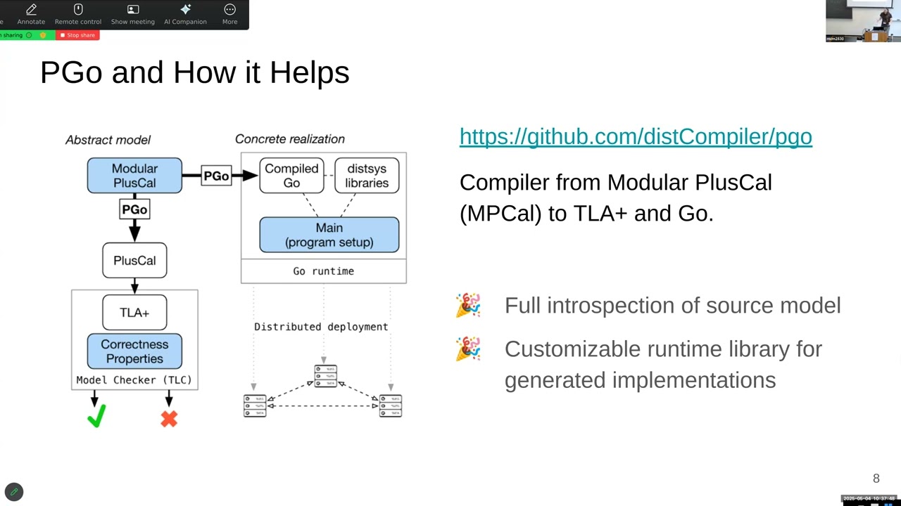 Finn Hackett & Ivan Beschastnikh - Automating Trace Validation with PGo