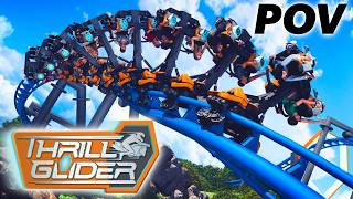 Thrill Glider POV & Off-Ride - New Roller Coaster Coming to Six Flags Magic Mountain in 2027!