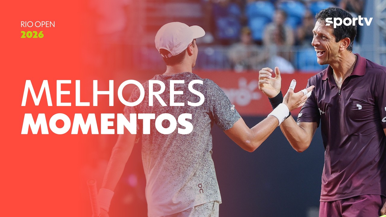 JOÃO FONSECA/MARCELO MELO 2 X 0 GONZALEZ/MOLTENI | MELHORES MOMENTOS | RIO OPEN | sportv