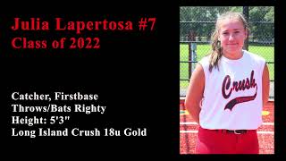 Julia Lapertosa's Softball College Showcase Video