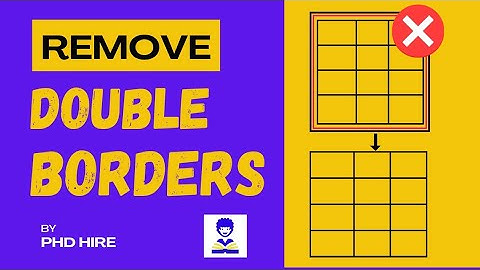 Fix Double Borders in Tables | ChatGPT to Word/Docs Table Formatting Tip (Quick & Easy)