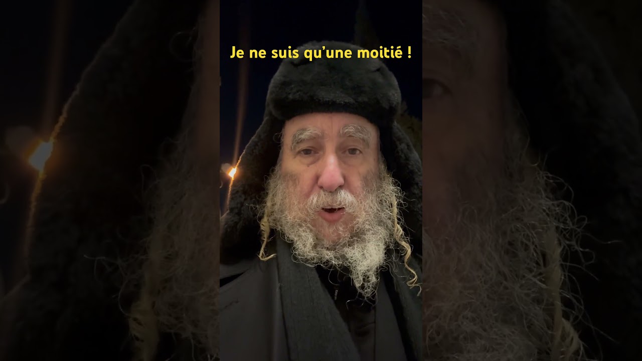 Je ne suis qu’une moitié !