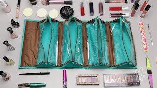 Famous Joy Mangano Travel/Hanging Beauty Case – Removable Pouches Profile