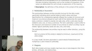 Business Analysis BABOK Guide 10.15 Data Modelling