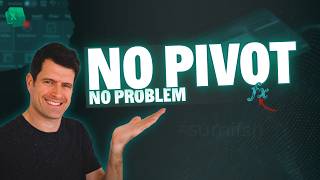 How To Analyse Excel Data WITHOUT Pivot Tables