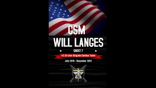 CSM Langes Farewell