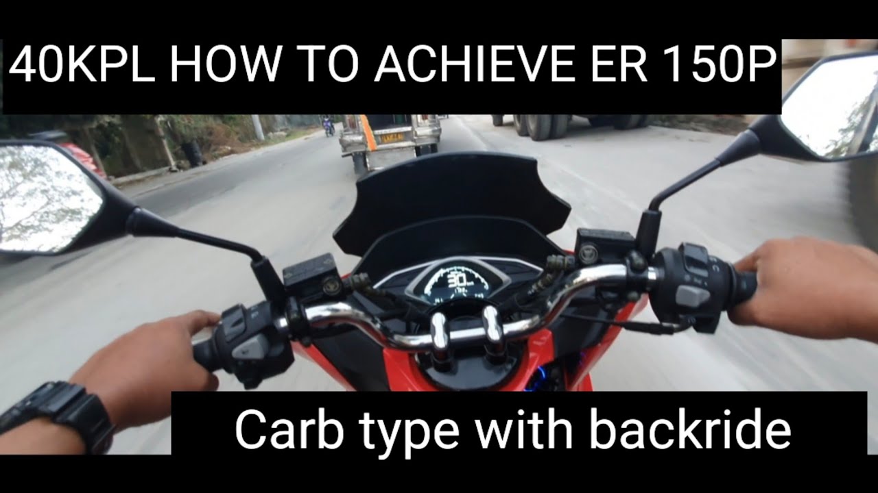 exact and actual fuel consumption ER 150P easyride motorstar carb pero