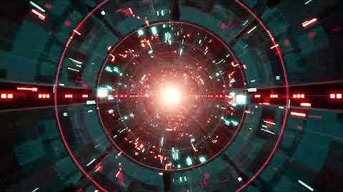 Sci-Fi Tunnel, Space Portal, Warp Effect, SCREENSAVER, 4 HOURS in 4K