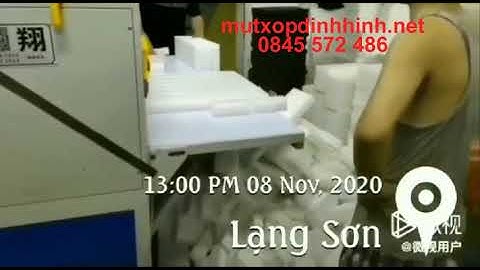 Máy Cắt Xốp Tự Động. Sản xuất xốp định hình