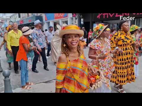 Défilé des marchandes à basse terre #guadeloupe le 03.03.2025