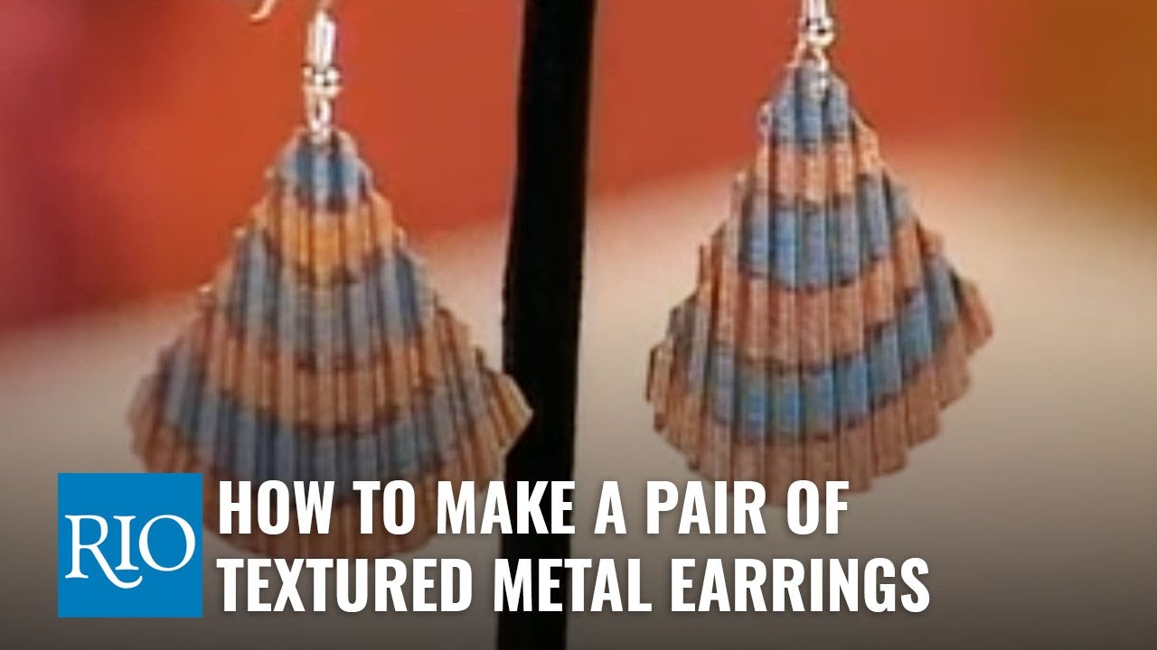 How To Make a Pair of Textured Metal Earrings YouTube