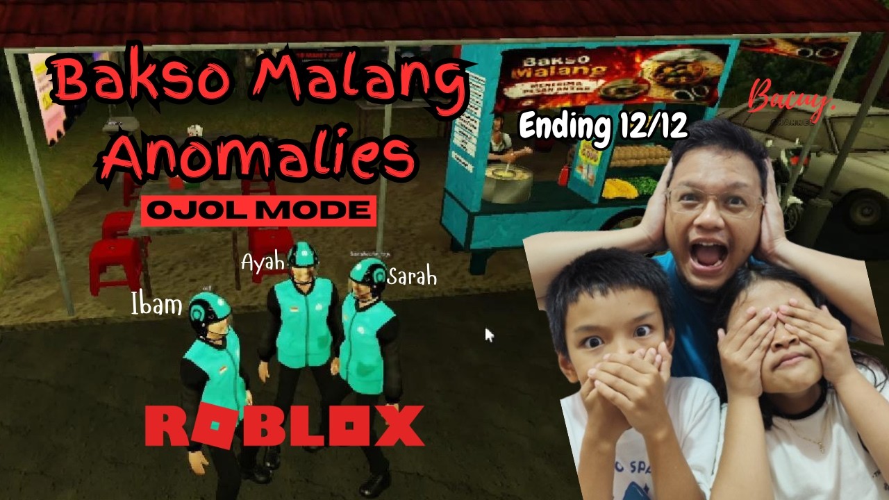 SARAH KOCAK BAWA MOTOR! Terjebak Bareng Ayah & Ibam di Rumah Hantu [Bakso Malang Anomalies]