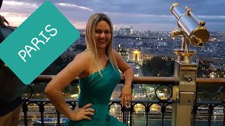 Torre Eiffel a noite. Paris. video n°354