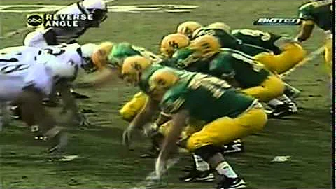 Oregon RB Dino Philyaw 19 yard gain on screen pass vs. PSU in 1995 Rose Bowl