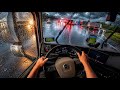 ASMR POV ⛈️ Truck Driving Through a Violent Rainstorm | Volvo FH 4K