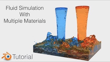 [2.79] Blender Tutorial Fluid Simulation With Multiple Materials And Colors